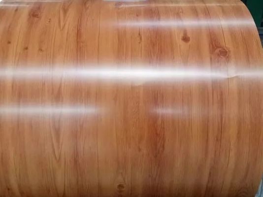 Tolleranza personalizzabile ± 1% di grano di legno bobina di alluminio pre-dipinta per pareti a tenda