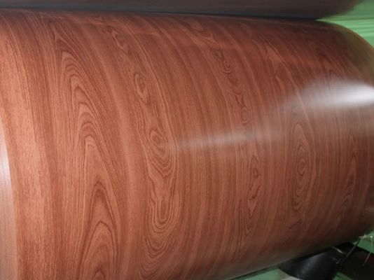 Tolleranza personalizzabile ± 1% di grano di legno bobina di alluminio pre-dipinta per pareti a tenda
