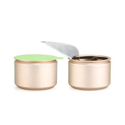 Capacità personalizzata Lattina di tè sigillata in alluminio metallico per Mini Tea Leaf Tea Coffee