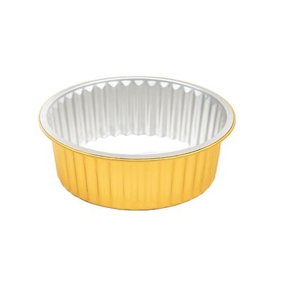 Cibo Smoothwall Nero e oro Grande vassoio monouso in foglio di alluminio 1130ml imballaggio da forno