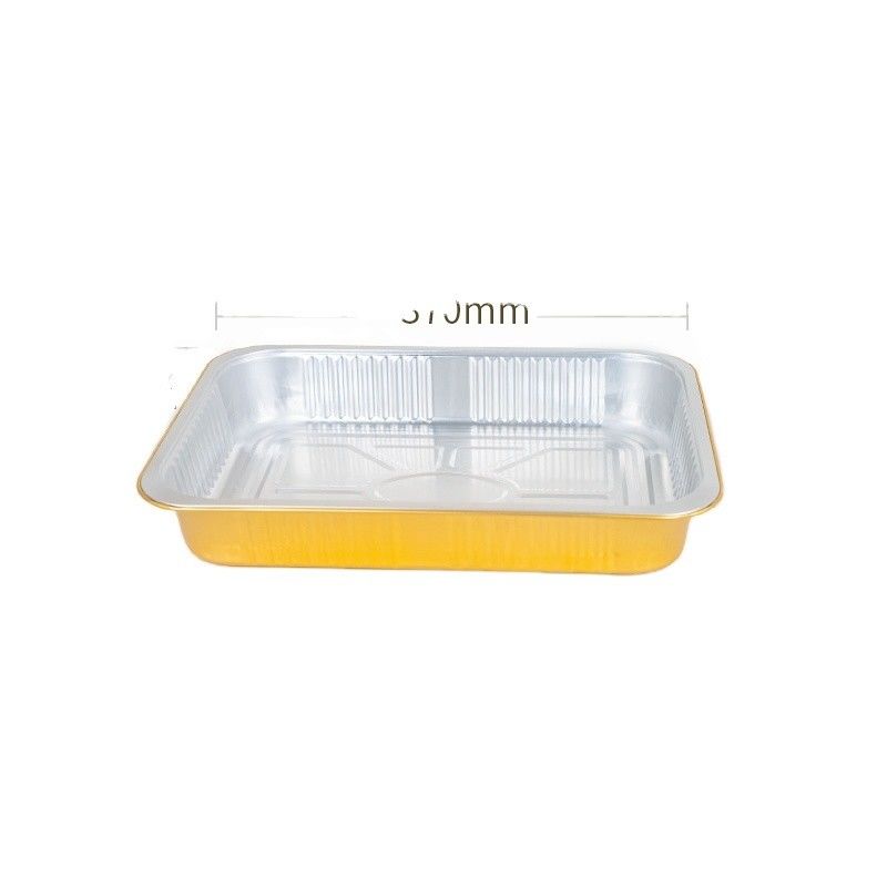 Ordine personalizzato accettato Eco-friendly Disposable 4670ml Aluminum Foil Tray per ristorante